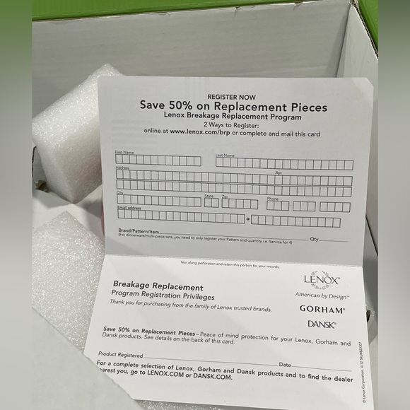 💗NIB💗KATE SPADE.New York SADIE STREET 4 Pc LENOX.Porcelain.2 set (price per set) - Picture 7 of 7